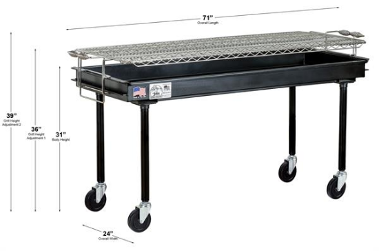 Picture of Big John, 6' Charcoal BBQ Grill