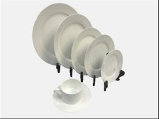 Picture of Bone China, 12" Service Plate, Whit