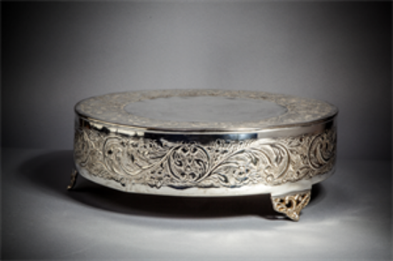 Picture of 18” Round Silver Cake Stand