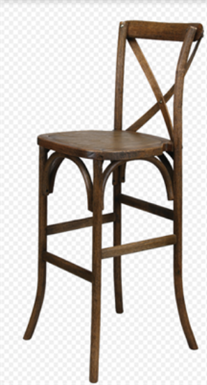 Picture of Antique, CrossBack Barstool, Kit
