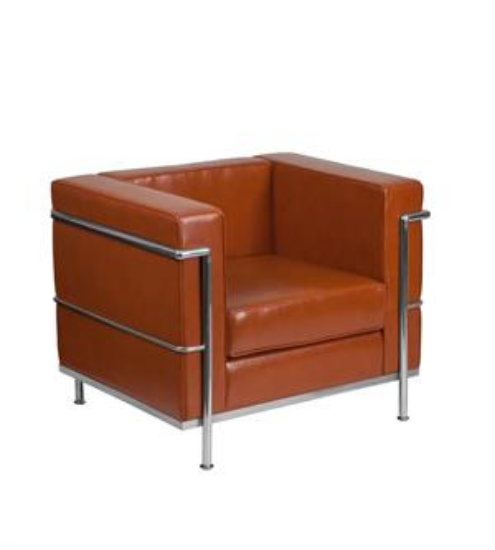 Picture of Contemporary, Cognac Leather Chair