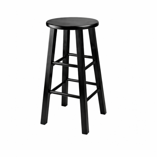 Picture of Classic, Black Wood Barstool