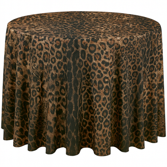 Picture of Print, Leopard 132" Round Linen