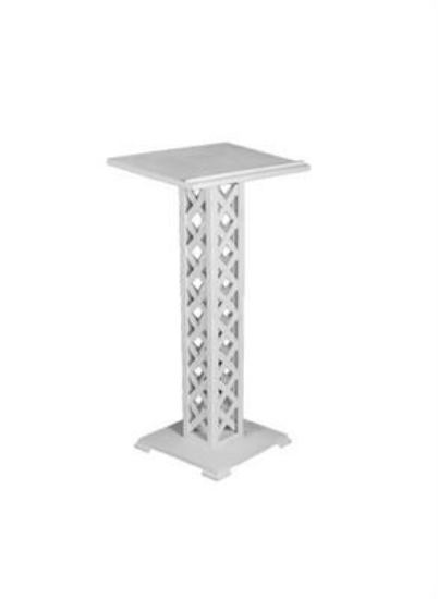 Picture of Self Standing Podium, White Lattice