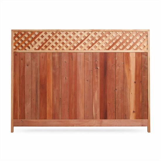 Picture of 8' Natural Redwood Fence, KIT 