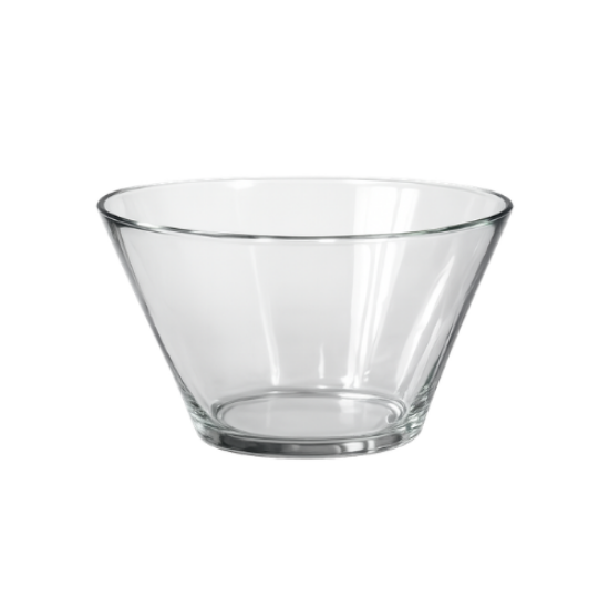 Picture of 10" Clear Glass Angle Bowl