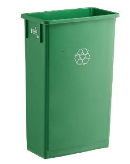 Picture of Slim Jim, 25 gl Green Trash Can 