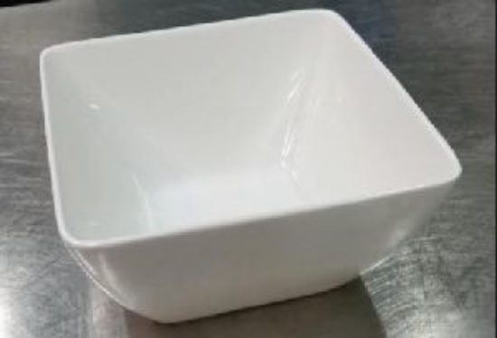 Picture of Plaza, 9" Sq Bowl White 