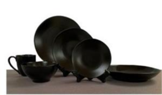 Picture of Heirloom, 6" Charcoal B&B Plate 