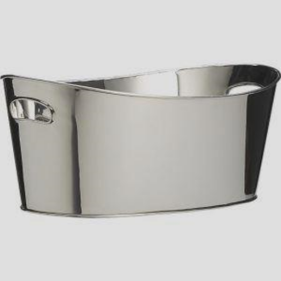 Picture of Oval Ice Bucket , Half Hamered/Stee