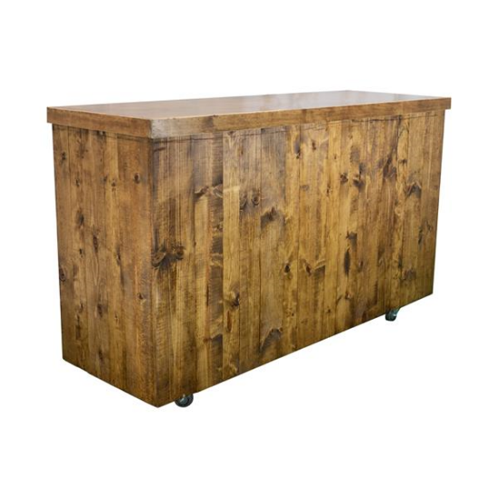 Picture of Hacienda, 8' Oak Wood Bar