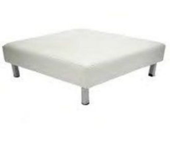 Picture of Ottoman, 48" Sq  Snow Tuffted
