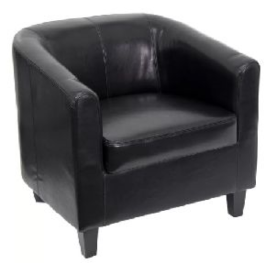 Picture of Essence, Black Leather ArmChair