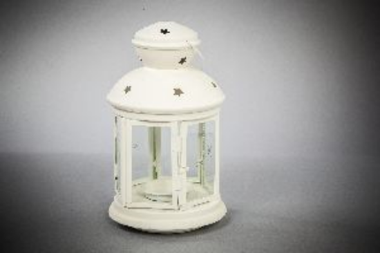Picture of Rotera, 8" White Round Lantern
