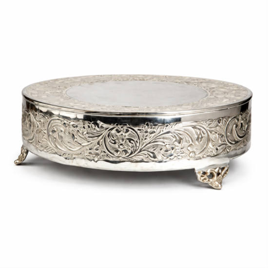 Picture of 18” Round Silver Cake Stand