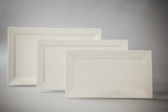 Picture of Plaza, 10"x16" White Rect Platter