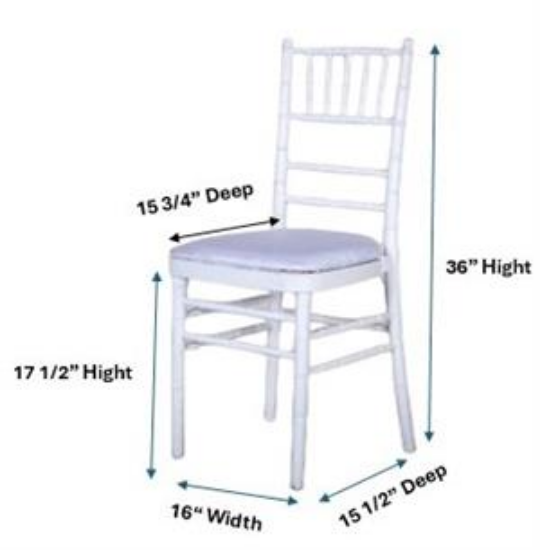 Picture of Chiavari, White Chair, Kit