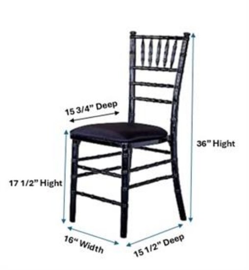 Picture of Chiavari, Black Chair, Kit