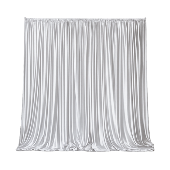 Picture of Poly Knit, Silver Drape Kit, 16'H