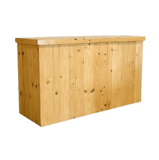 Picture of Hacienda, 6' Natural Wood Bar