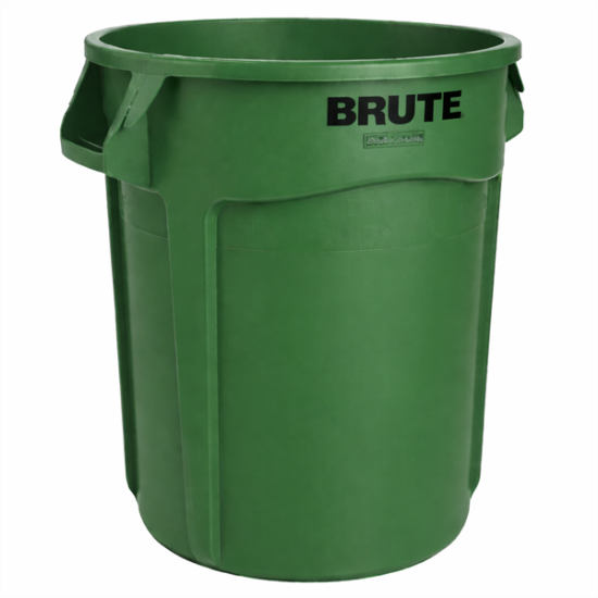 Picture of Brute, 32gl Green Trash Can 