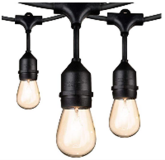 Picture of Patio String Lights, Black 