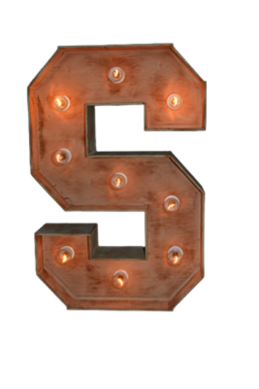 Picture of Lighted Marquee Letter S, 28" H