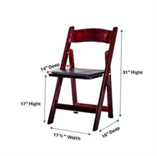 Picture of Wood, Mahogany Folding Chair