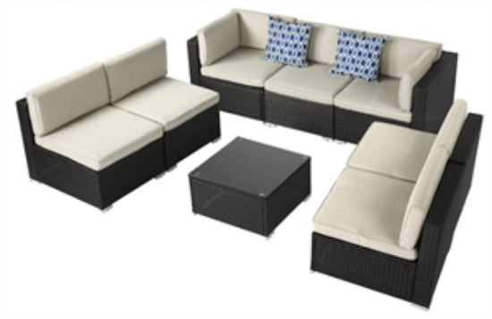 Picture of Wicker, Black Coffee Table