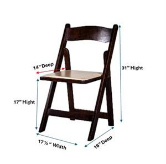 Picture of Wood, Walnut Folding Chair 
