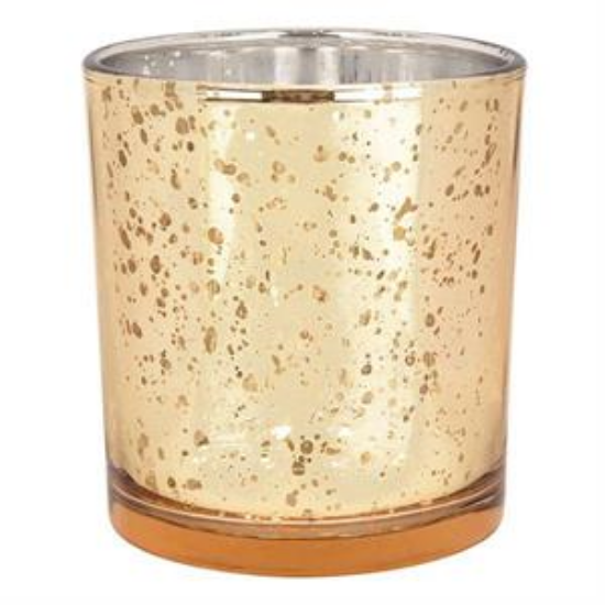 Picture of Votive Candle Holder Gold Glass