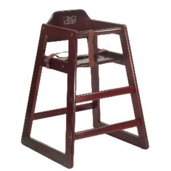 Picture of Wood, Mahogany Children Highchair