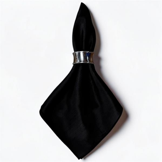 Picture of Bali, Black Linen Napkin