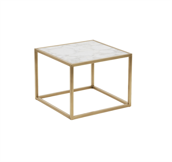 Picture of - Orion, 15" Gold Glass Side Table
