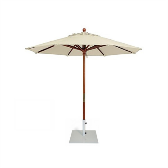 Picture of 9’ Natural Canvas Umbrella, KIT