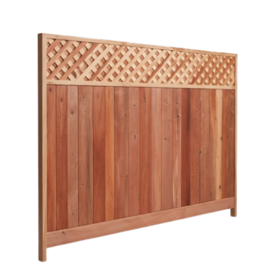 Picture of 8' Natural Redwood Fence, KIT 