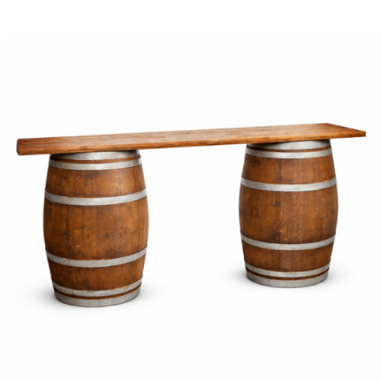 Picture of 8' Redwood Wine Barrel Bar, Kit