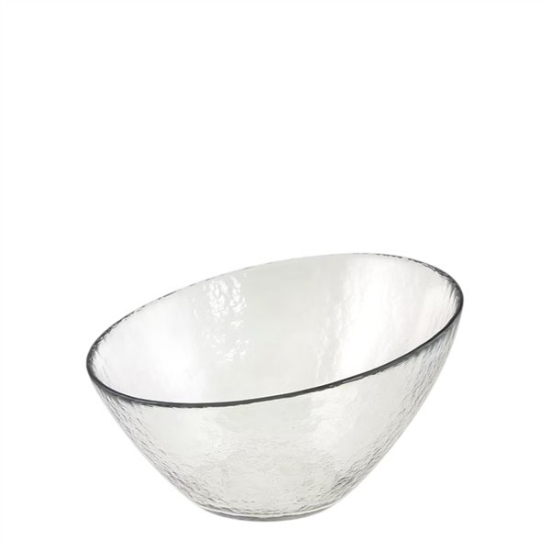 Picture of Hammered Glass, 10" Angle Bowl