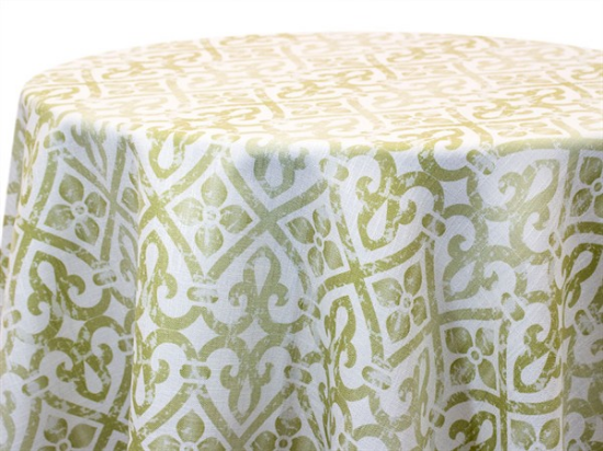Picture of Barocco, Celery 132" Round Linen