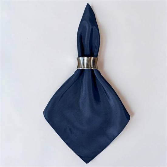 Picture of Bengaline, Navy Blue Linen Napkin