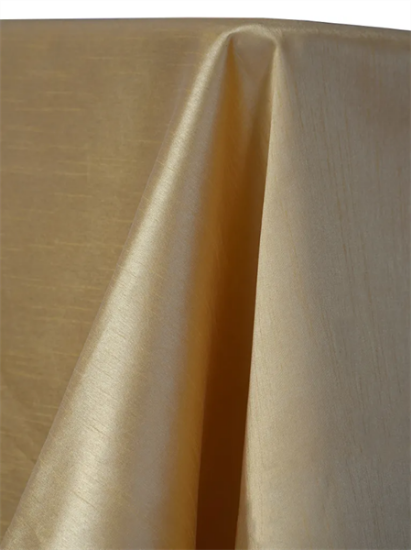 Picture of Dupioni, Soft Gold 120" Round Linen