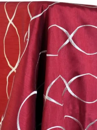Picture of Dupioni-Infinity, Merlot 132" Linen