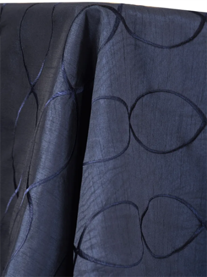 Picture of Dupioni-Infinity, Navy 132" Linen