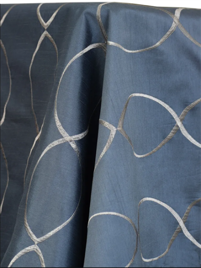 Picture of Dupioni-Infinity, Slate 132" Linen