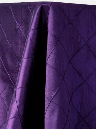 Picture of Dupioni-Pintuck, Eggplant 132 Linen