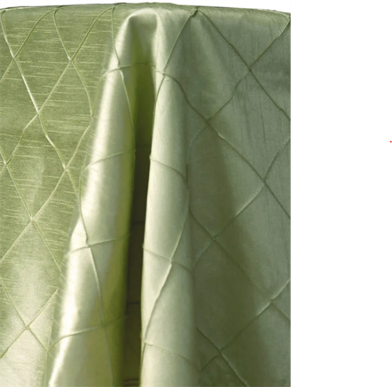 Picture of Dupioni-Pintuck, Soft Sage 132" Lin