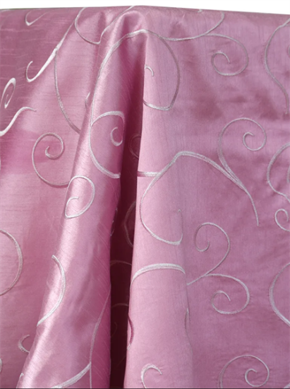 Picture of Dupioni-Swirl, Candy Pink 132 Linen