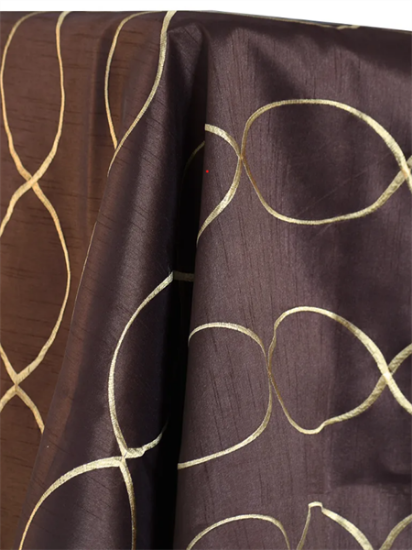 Picture of Dupioni-Infinity, Chocolate 8 Drape