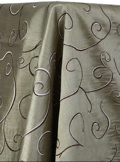 Picture of Dupioni-Swirl, Bamboo 8' Drape 