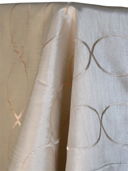 Picture of Dupioni-Infinity, Champagne 8 King 